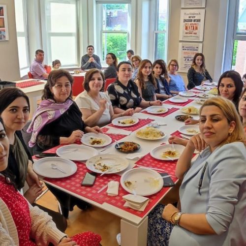 Our teachers and principals cook a holiday dinner